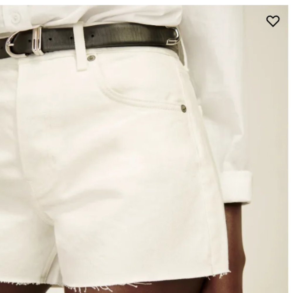 BNWT Charlie High Rise Jean Short in Vintage White - Picture 8 of 11